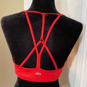 ALO Yoga Red Sports Bra